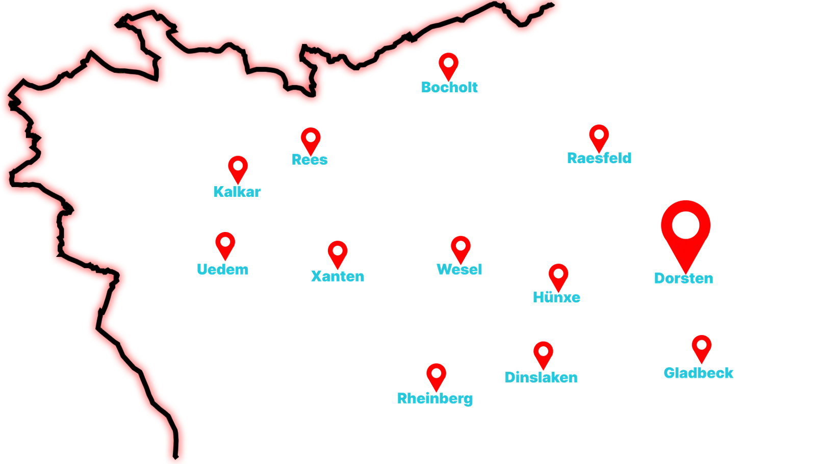 Karte: Einsatzgebiet Dorsten